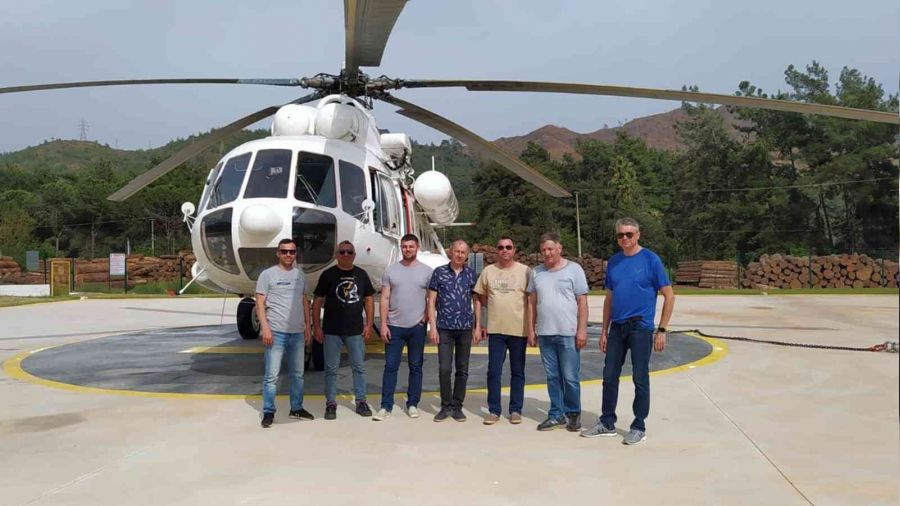 Muğla'da ilk yangın helikopteri göreve başladı
