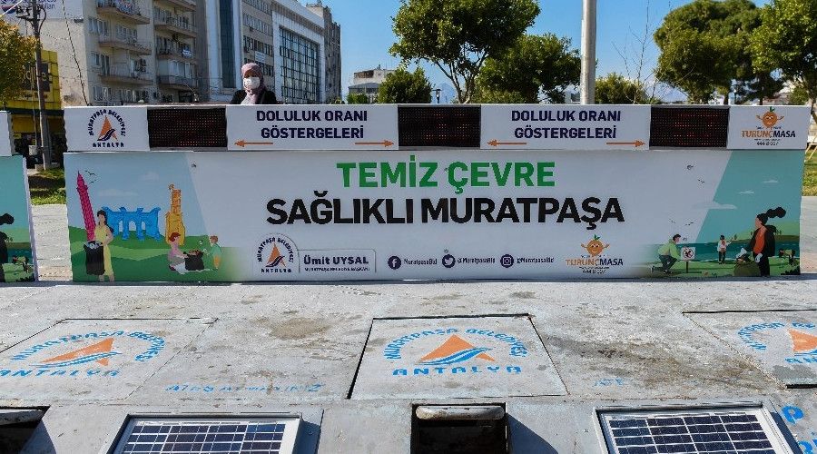 Muratpaşa'da akıllı konteynerler hizmette