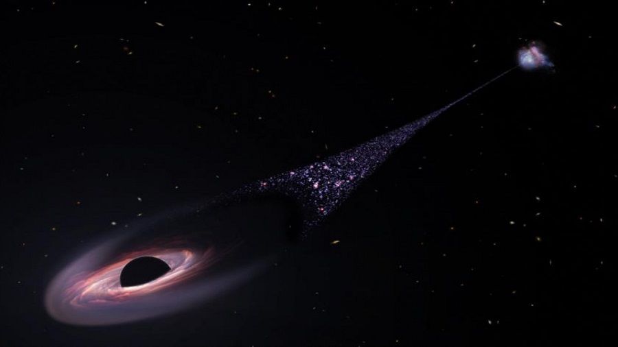 NASA'dan kara delik kefi: 20 milyon gne arlnda, grnmez canavar