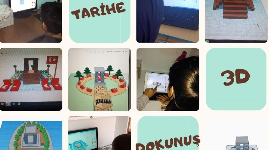 Öğrencilerden 'Tarihe 3D dokunuş' projesi
