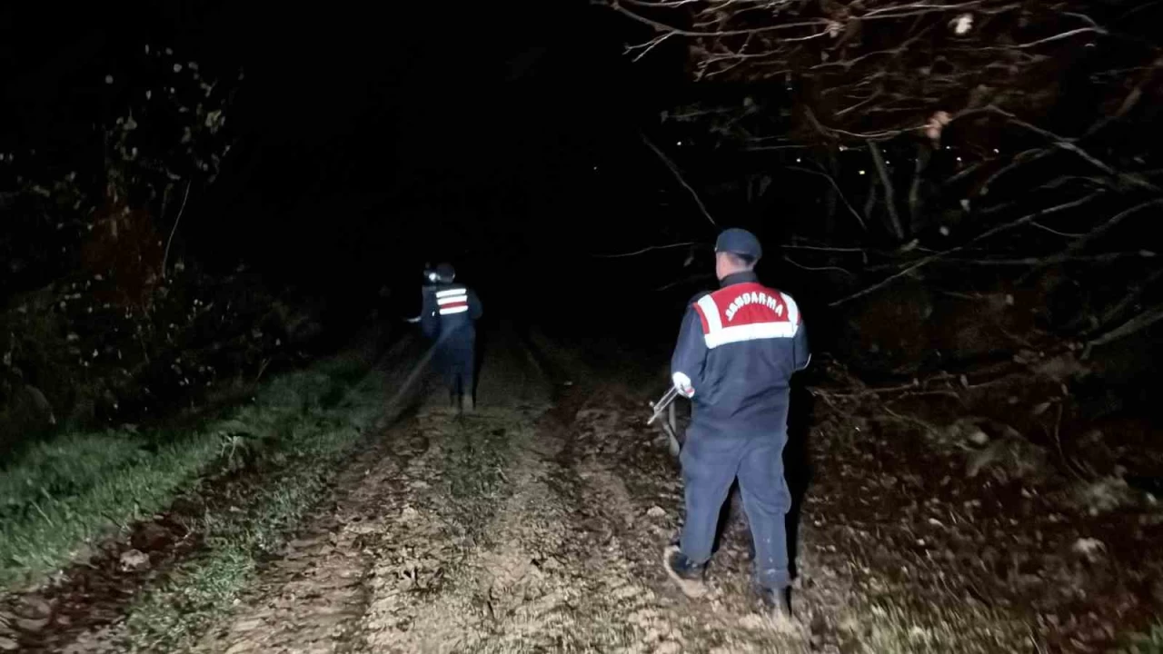 Ormanda mahsur kalan 2 genci jandarma kurtard