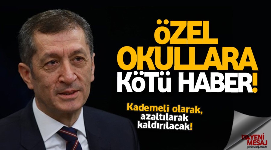 �zel okullara te�vik bitiyor