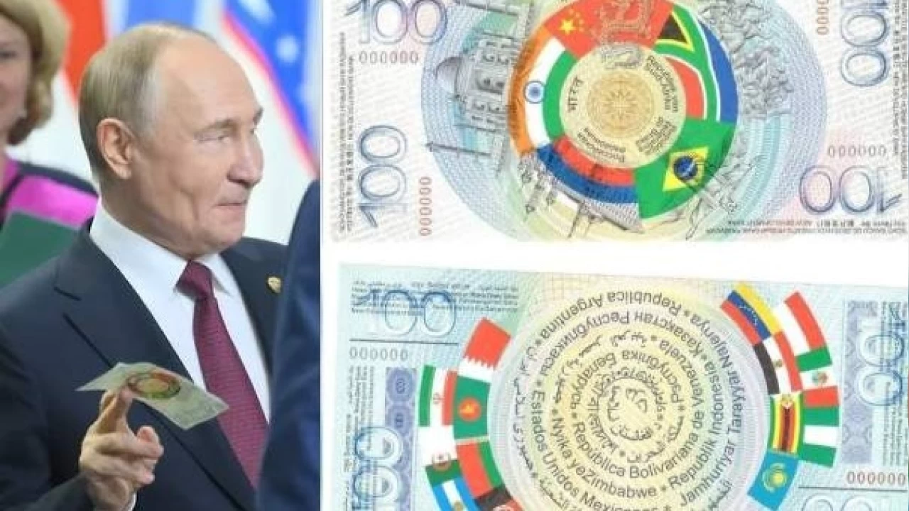 Putin sembolik basılan 'BRICS parası' ile görüntülendi