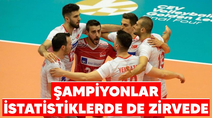 �ampiyonlar istatistiklerde de zirvede