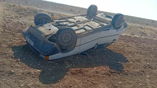 anlurfa'da kontrolden kan otomobil arampole utu