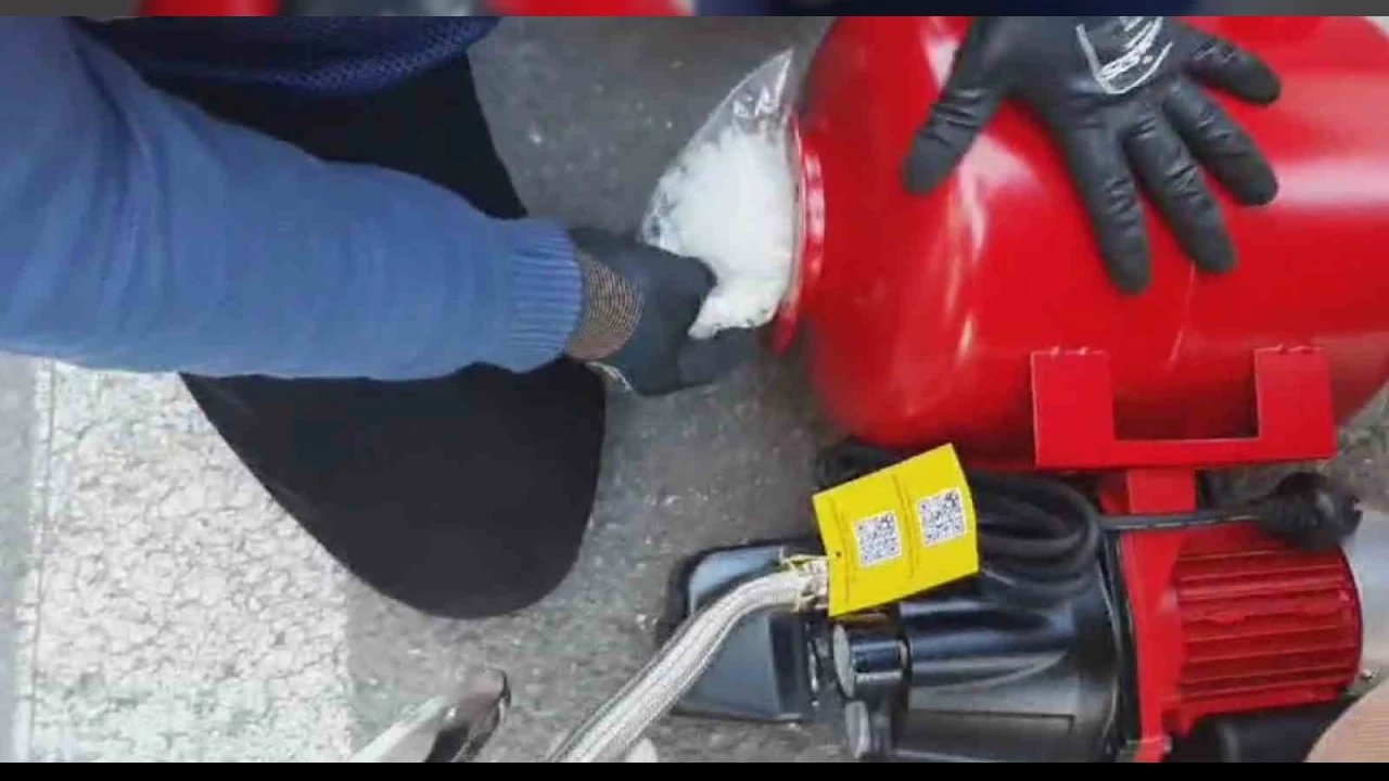 Su hidroforunda uyuşturucu ele geçirildi