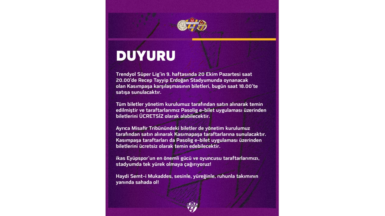 Süper ligde Haliç derbisi Eyüpspor-Kasımpaşa maçı ücretsiz