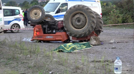 Takla atan traktörde 1 kişi öldü