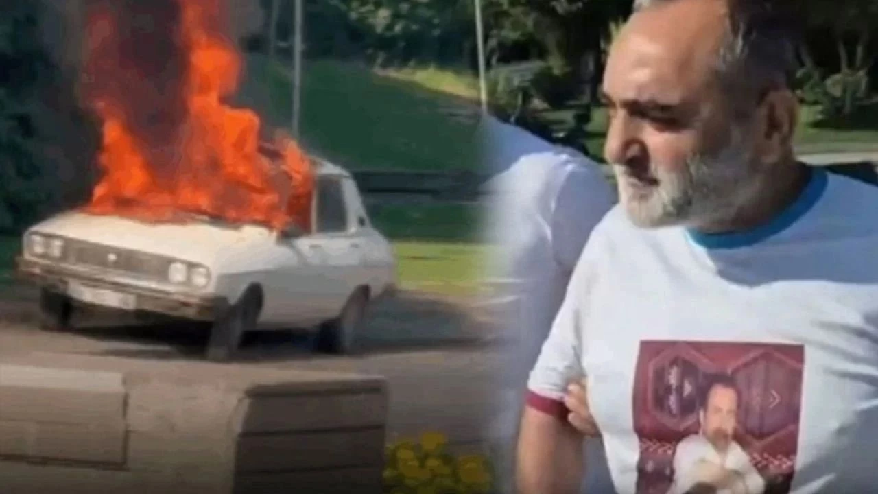 TBMM �n�nde arac�n� yakan �ah�s tutukland�