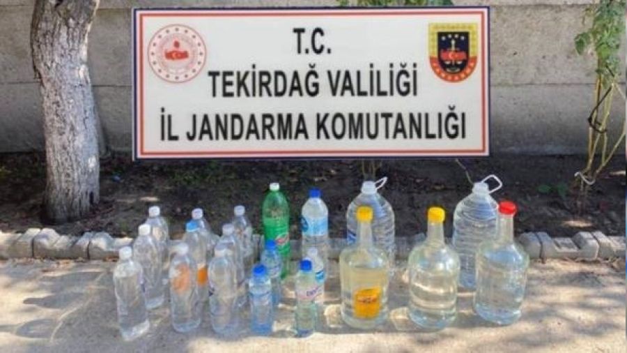 Tekirda'da 30 litre sahte rak ele geirildi