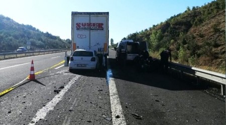 TEM Otoyolu'nda otomobil trn altna girdi: 1 l
