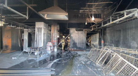 Torbalı'da boya atölyesindeki yangın korkuttu