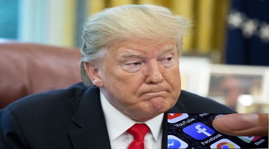 Trump iki y�l facebook'a giremeyecek