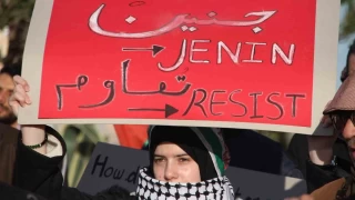 Tunus'ta ABD Büyükelçiliği önünde 'Gazze' protestosu