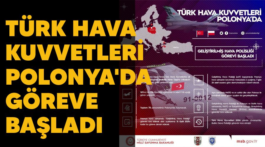 Türk Hava Kuvvetleri, Polonya'da göreve başladı