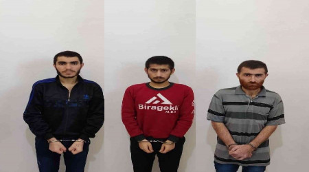 Üçü de yakalandı
