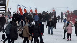 Uludağ'a turist akını