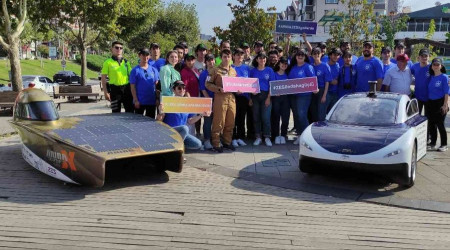 Üniversiteli öğrenciler elektrikli araç yaptı