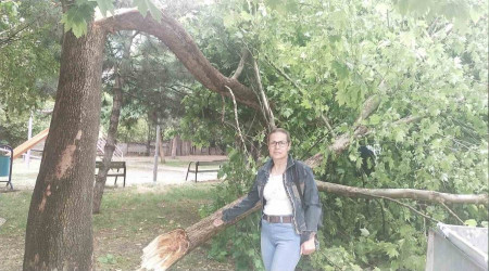 Yıldırım elektrik trafosuna zarar verdi