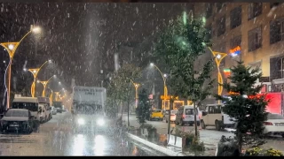 Yksekova'ya k erken geldi: Lapa lapa kar ya balad