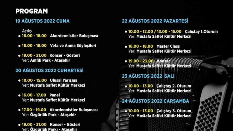 2. �stanbul Uluslararas� Akordeon festivali ba�l�yor