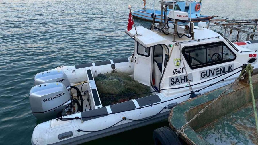 4 bin metre kalkan ağına el konuldu
