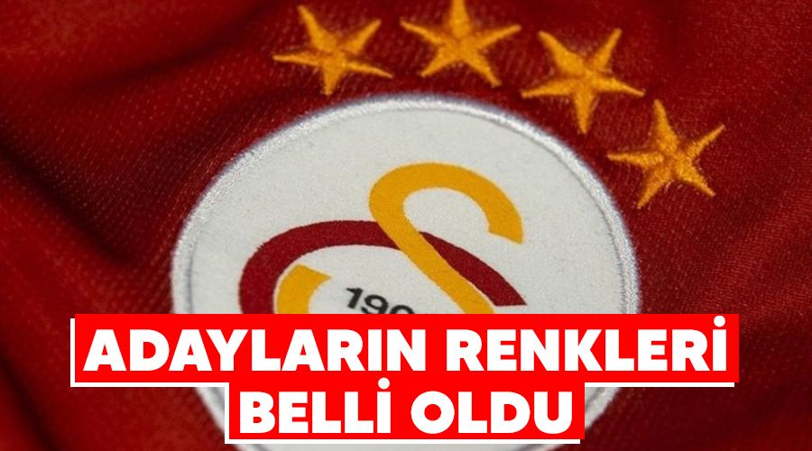 Adayların renkleri belli oldu