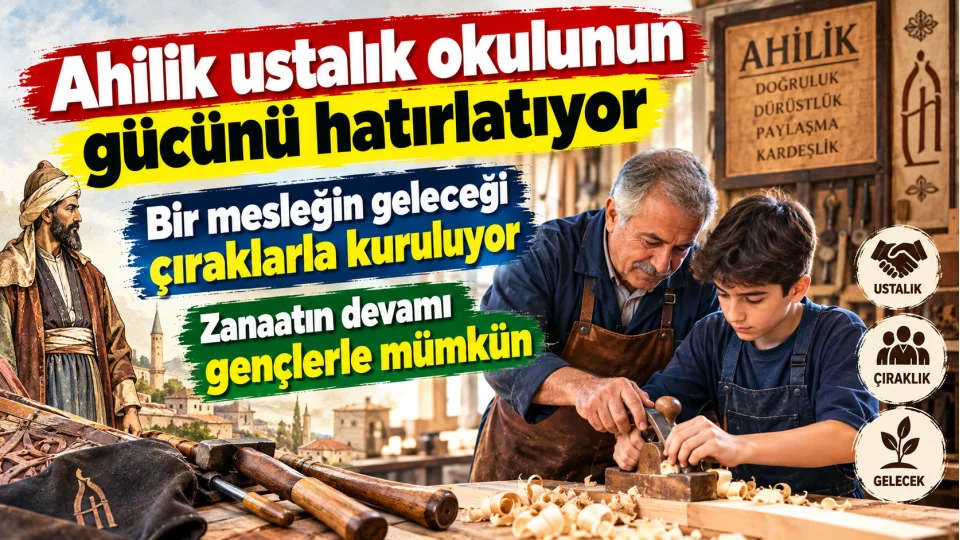 Ahilik k�lt�r�, yaln�zca mesleklerin ku�aktan ku�a�a aktar�lmas�n� de�il, ayn� zamanda sorumluluk bilincini ve �al��ma disiplinini de gelece�e ta��yan g��l� bir e�itim gelene�i olarak g�r�l�yor