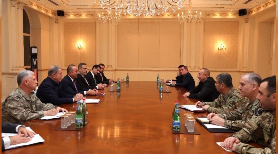 Akar, Çavuşoğlu ve Fidan Azerbaycan'da