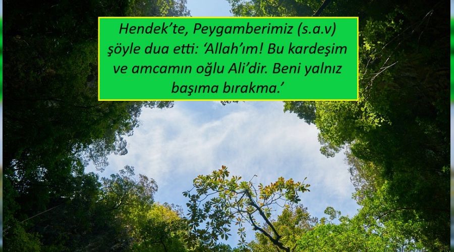 ‘Allah'ım Beni Ali'siz bırakma’
