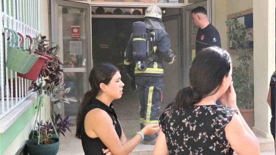 Anaokulunda korkutan yangın