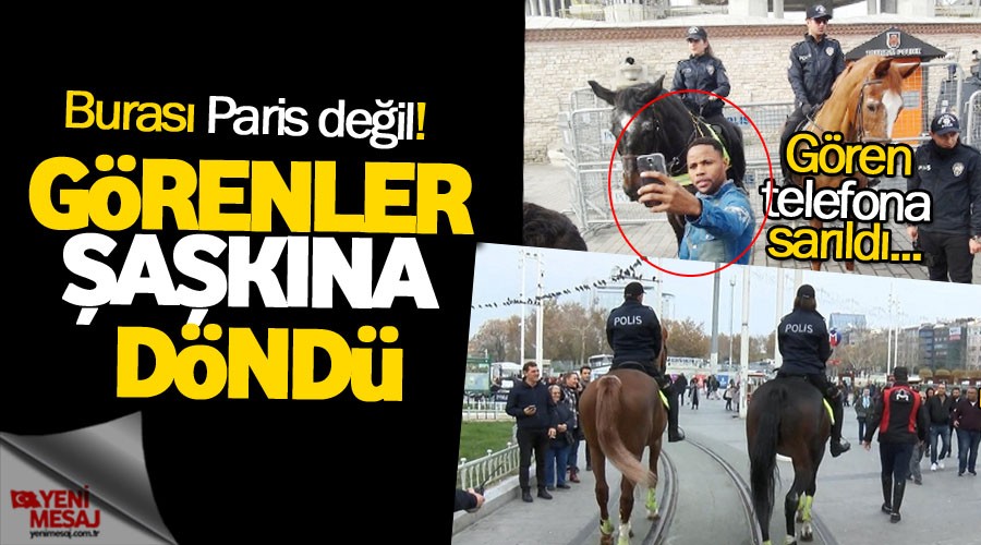 Atl� polisler Taksim'de