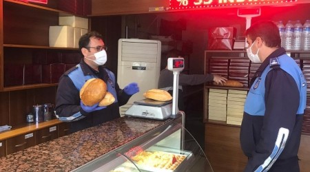 Bafra'da fırınlarda gramaj denetimi