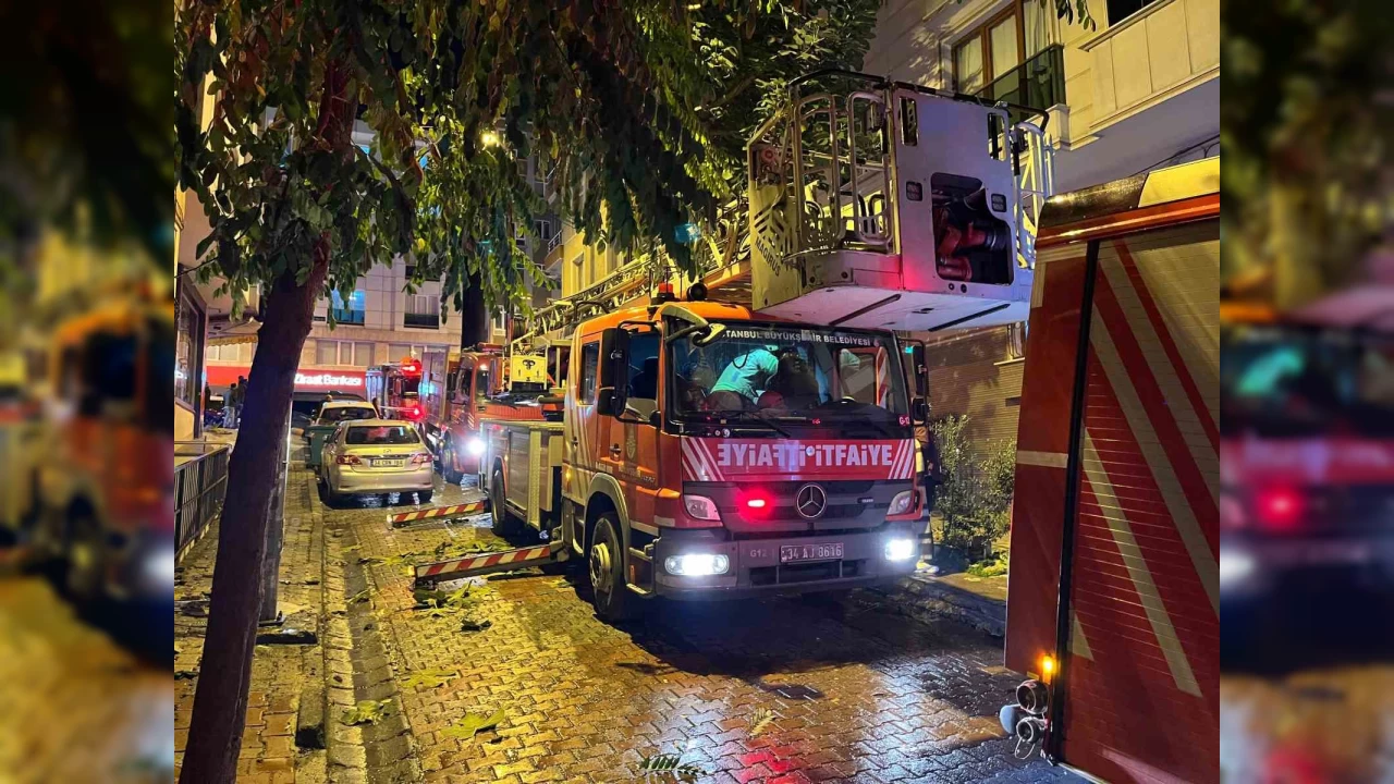Bahçelievler'de apartman dairesi alev alev yandı