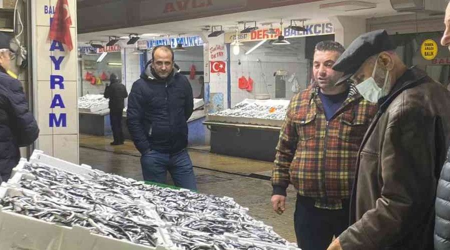 Balıkhaneden hamsi fışkırdı