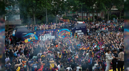Barcelona'da şampiyonluk coşkusu