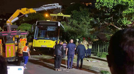 Beykoz'da otobs evin bahesine dt