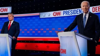 Biden ile Trump, bakanlk seimi ncesi ilk canl yayn tartmasna kt