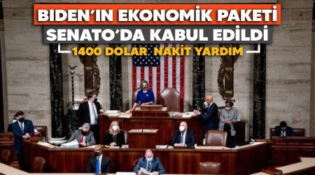 Biden'ın ekonomik paketi Senato'da kabul edildi