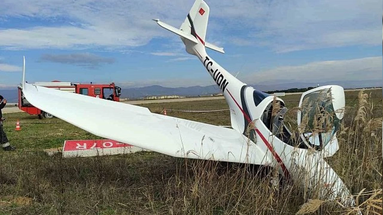 Bursa'da uçak kazası