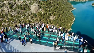 Cam teraslar bayramda uğrak noktası oldu