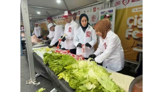 �i� k�fte festivalinde 5 ton �i� k�fte da��t�ld�