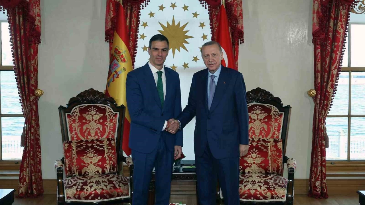 Cumhurbaşkanı Erdoğan, Sanchez'i kabul etti
