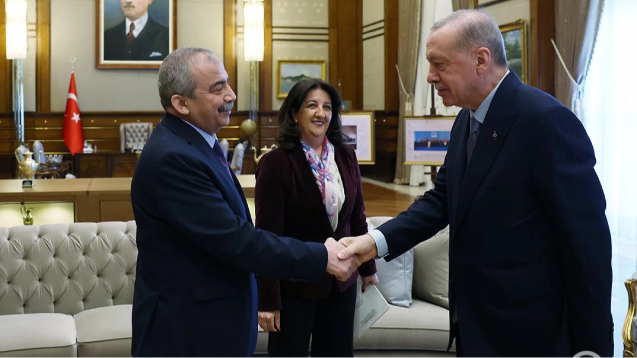 DEM Parti'den Erdoan ile grme aklamas