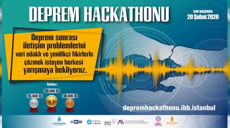 Deprem Hackathonu d�zenlenecek