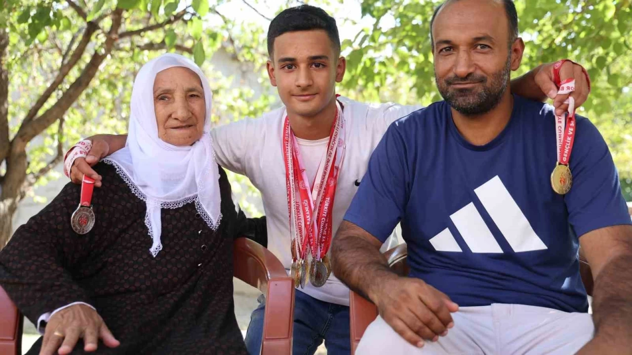 Depremzede gen�, bilek g�re�inde T�rkiye �ampiyonu oldu