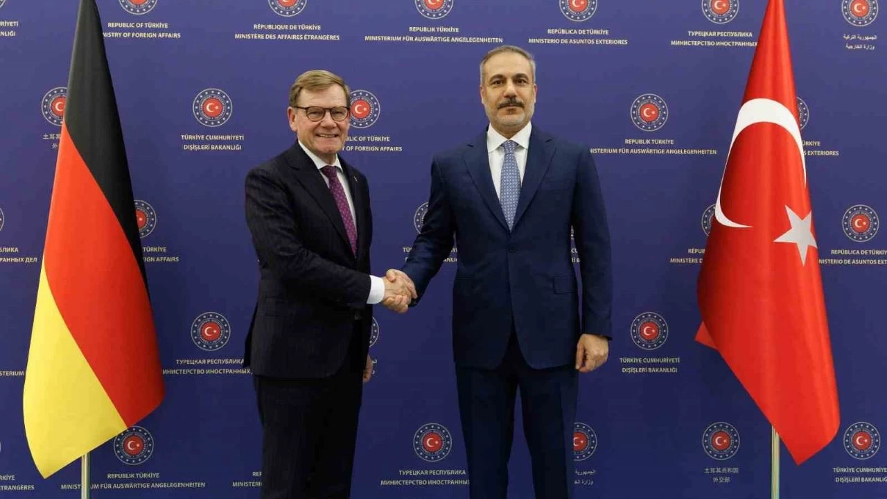Dileri Bakan Fidan, Alman mevkida ile grt