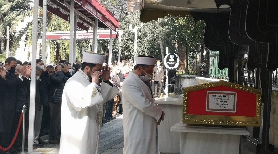 Emekli Orgeneral Halit Edip Başer'e son yolculuğuna uğurlandı