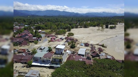 Endonezya'daki sel felaketinde l says 38'e ykseldi