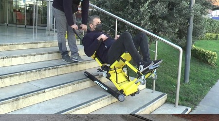 Engelli kiilerin merdiven kullanmna 'trmanma cihazl' destek